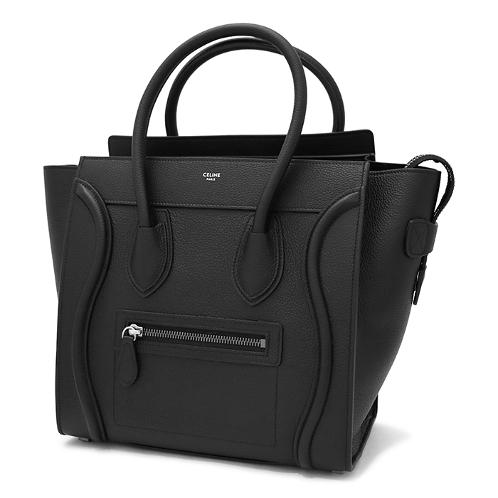 セリーヌ(CELINE) ラゲージ マイクロ ショッパー 189793DRU 38NO ハンドバッグ 保存袋付き ブラック