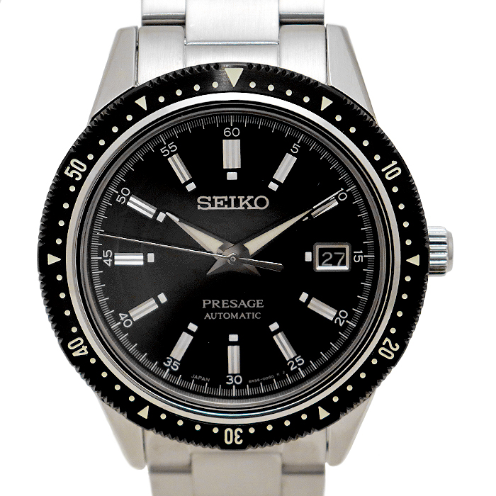 セイコー(SEIKO) プレサージュ 6R35-00L0 2020年限定モデル メンズ腕時計 黒文字盤