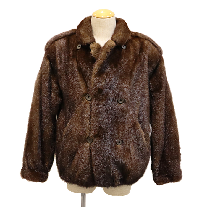 サガミンク (SAGA MINK) 毛皮コート メンズ ブラウン
