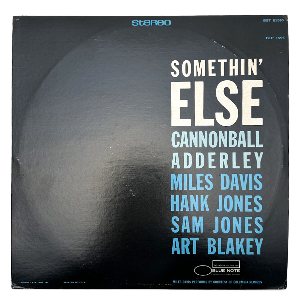 キャノンボール アダレイ(Cannonball Adderley) レコード SOMETHIN' ELSE BST81595 US盤 青白LIB BLUE NOTE
