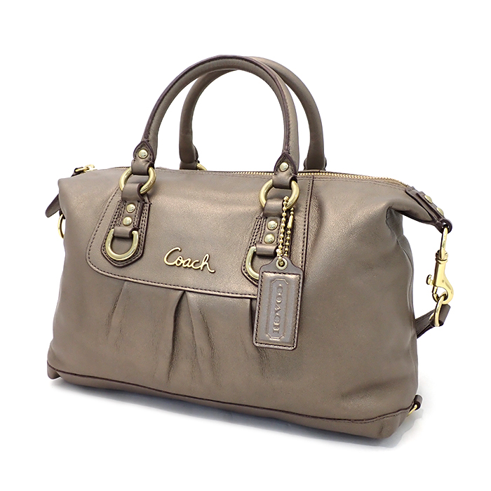 コーチ(COACH) アシュレイ 2way ハンドバッグ サッチェル F15445 メタリックゴールド
