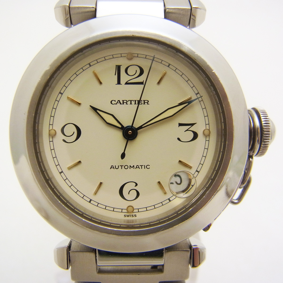 カルティエ(Cartier) パシャC W31015M7 腕時計 白文字盤
