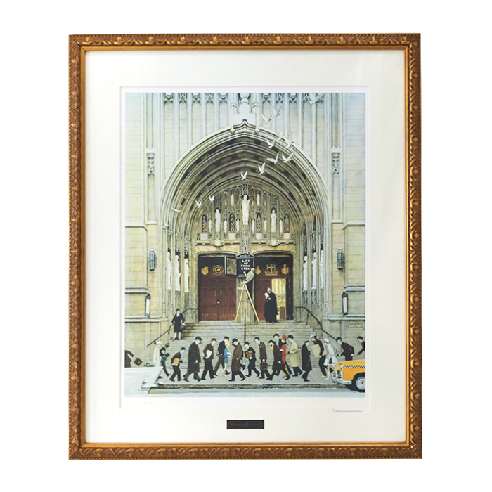 ノーマン・ロックウェル(Norman Rockwell) LIFT UP THINE EYES 目を上げよ 絵画 セント・トーマス教会 額縁付き