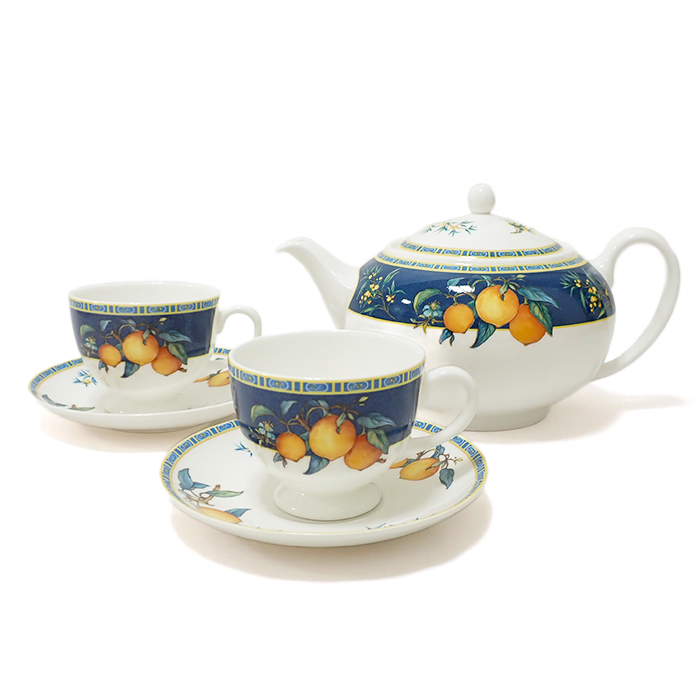 ウェッジウッド(WEDGWOOD) シトロン カップ&ソーサー 2客セット ティーポット