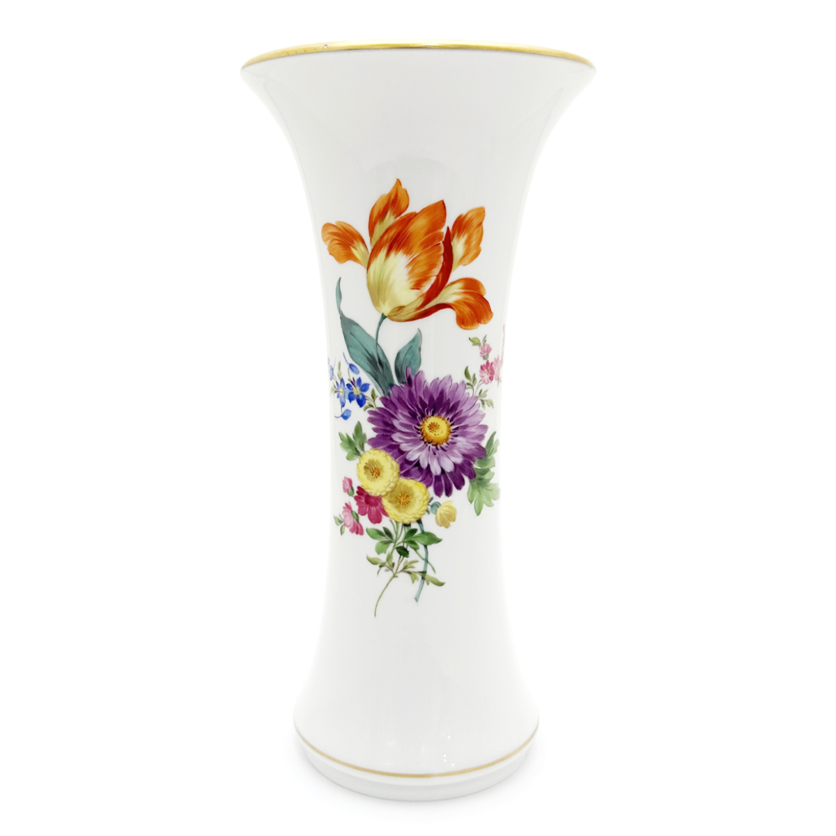マイセン(Meissen) 花瓶 100110/50272 ベーシックフラワー 五つ花 金彩