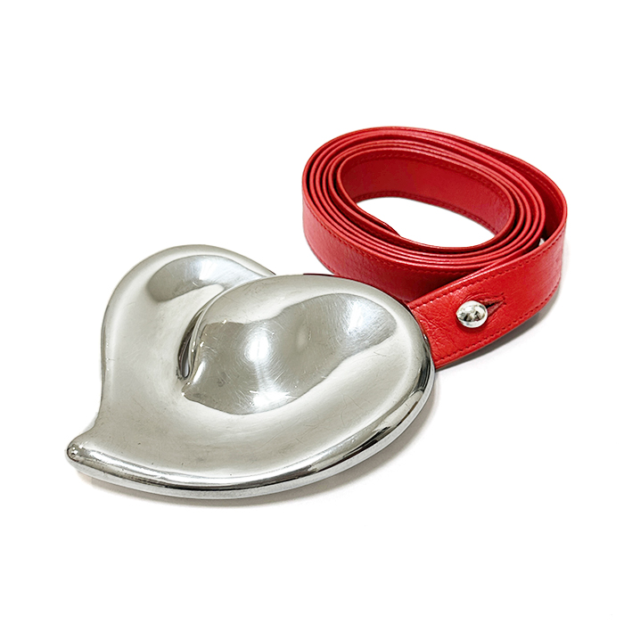 ティファニー(Tiffany & Co.) スターリングシルバー ハート型 バックルベルト エルサペレッティ シルバーカラー