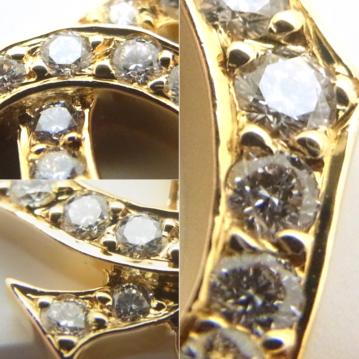 カルティエ(Cartier) 2Cチャーム 750YG ダイヤモンド SAランク ゴールドカラー