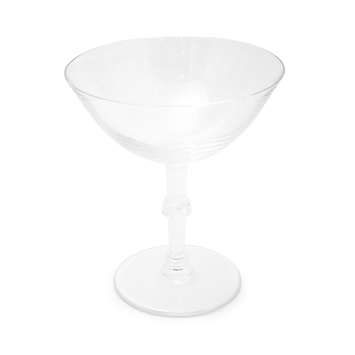 ラリック(Lalique) シャンパン シャンパーニュグラス ボージョンシー 葉 リーフ クリスタルガラス クリア