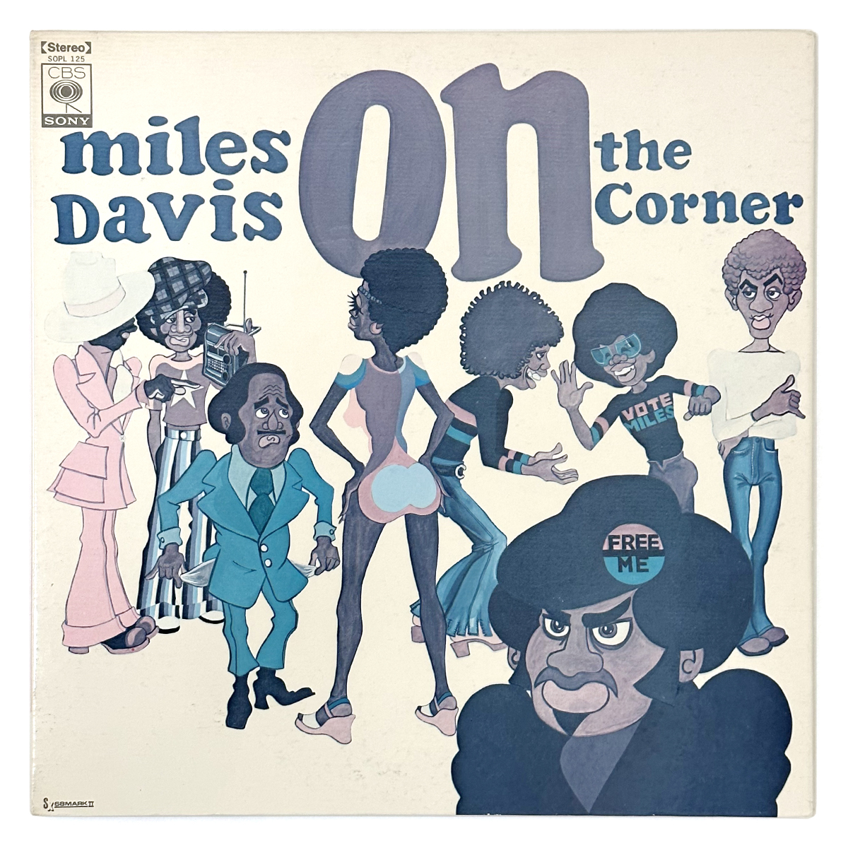 マイルス デイヴィス(MILES DAVIS) レコード ON THE CORNER SOPL125 見開き 国内盤 ソニー SONY ライナー付き