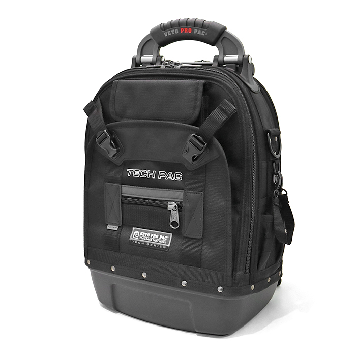 ベトプロパック(VETO PRO PAC) TECH PAC BLACK OUT バックパック型ツールバッグ 工具袋 収納 リュック バッグ 鞄 ブラック