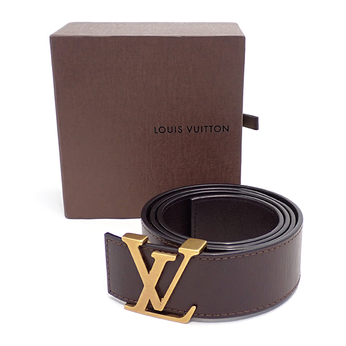 ルイヴィトン(Louis Vuitton) サンチュール・イニシアル M6902 箱・保存袋付き ブラウン
